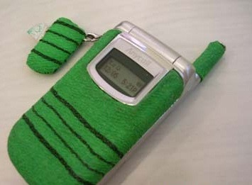 一時旅行した垢すり携帯ケース