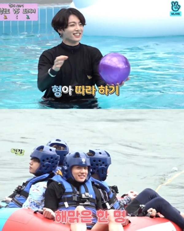 형아 따라 하기(画像出典:BTS VLIVE)