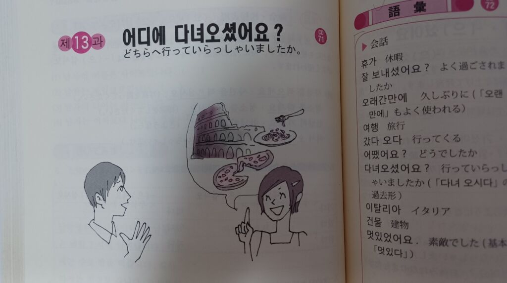 丁寧語としての다녀오다