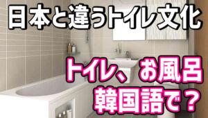 화장실は、トイレ、お風呂どっち？ファジャンシルの意味と使い方、韓国のトイレ文化