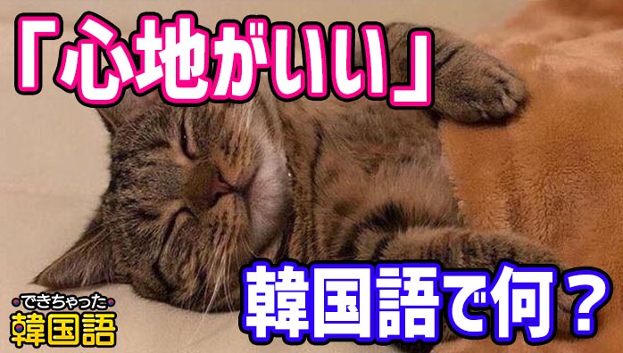 「心地がいい」韓国語で何？翻訳が難しい日本語を翻訳してみよう