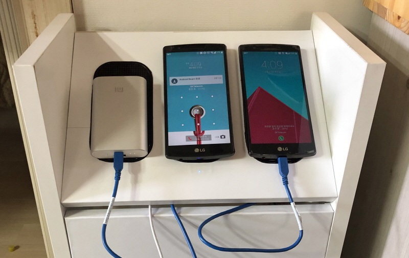 充電も핸드폰 충전？