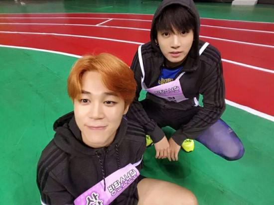 アイドル陸上大会で大活躍！ジミンとジョングク（Photo Via Twitter）