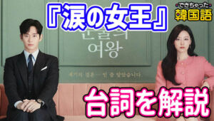 韓国ドラマ『涙の女王 (눈물의 여왕)』で学ぶ韓国語｜名シーンのセリフを解説