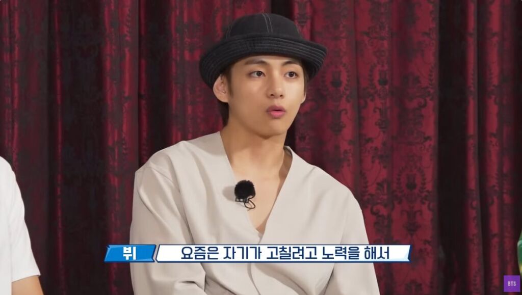 요즘은 자기가 고칠려고 노력을 해서