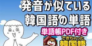 間違いやすい韓国語 単語71選！発音が似ている単語の意味と使い方｜単語帳PDF付き
